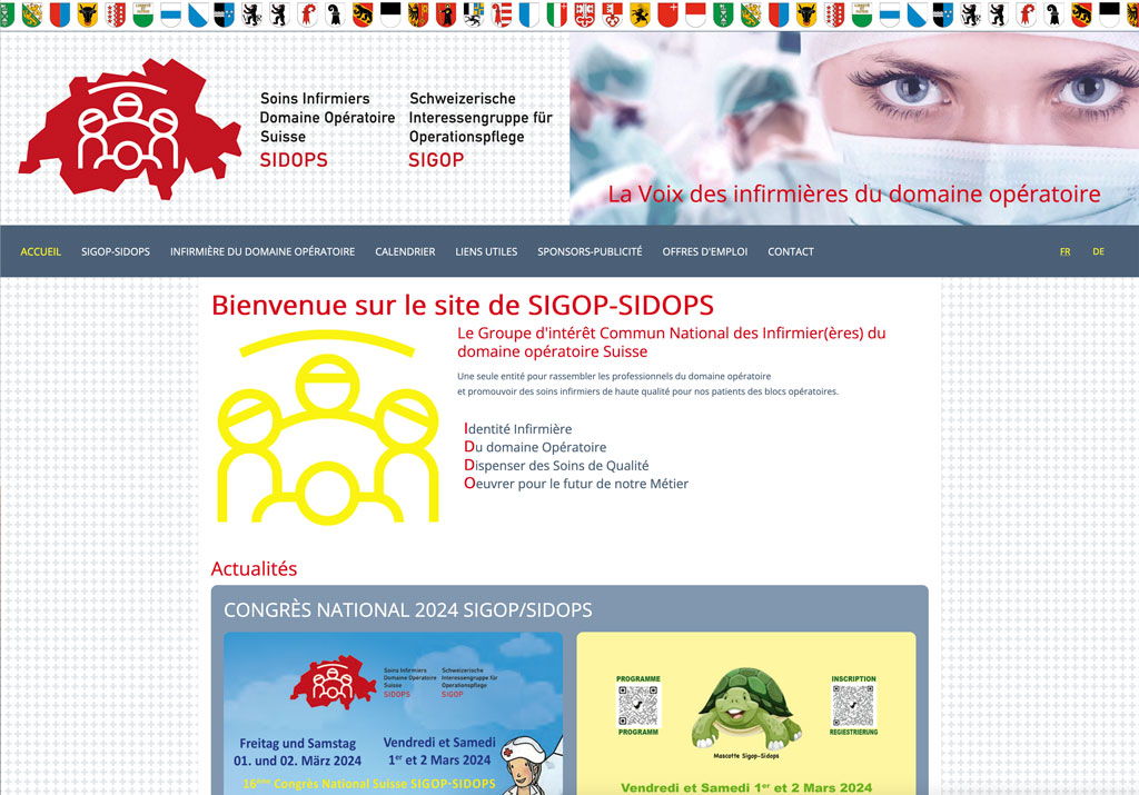 SIGOP-SIDOPS Groupe National - Soins infirmiers domaine opératoire Suisse
